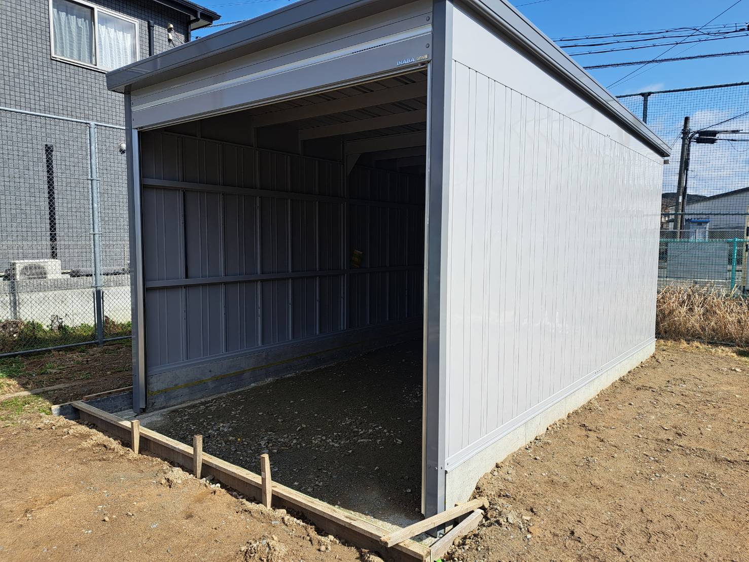 京都府南丹市　ガレージ新設工事